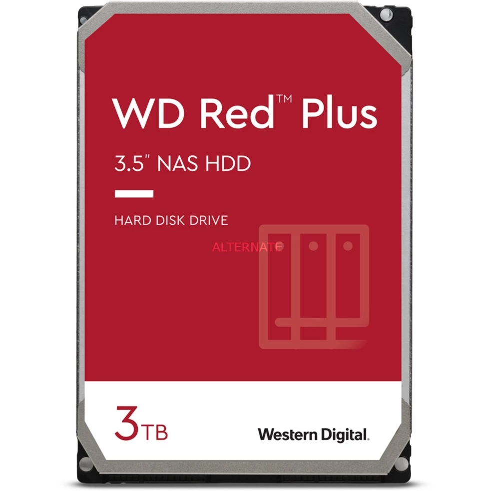 SATA Festplatten WD Red Plus NAS-Festplatte 3 TB (SATA 6 Gb/s, 3,5", 24/7) 1 SATA Festplatten WD Red Plus NAS-Festplatte 3 TB (SATA 6 Gb/s, 3,5", 24/7)